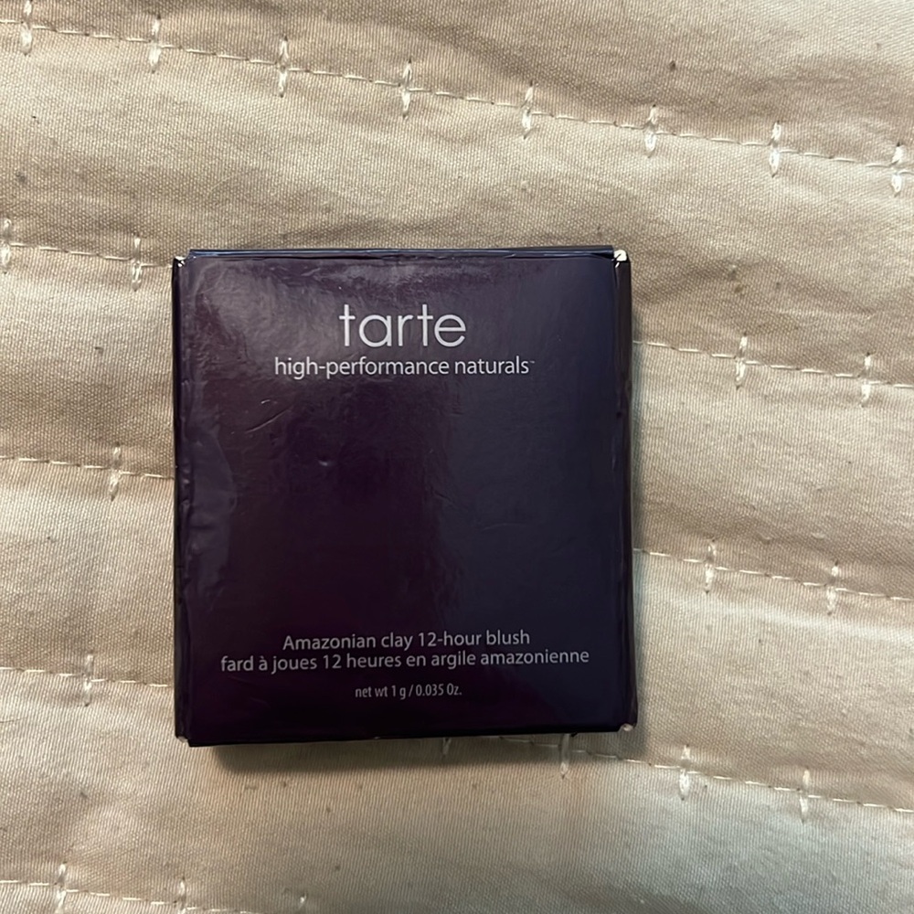 Tarte Amazonian clay blush in party dress